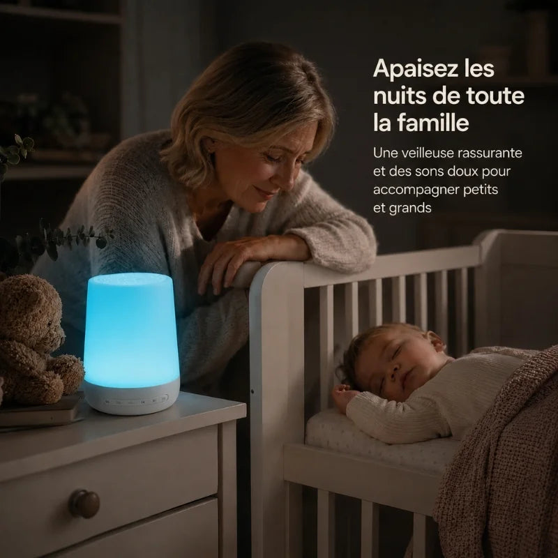 Machine à bruit blanc et veilleuse | 28 sons